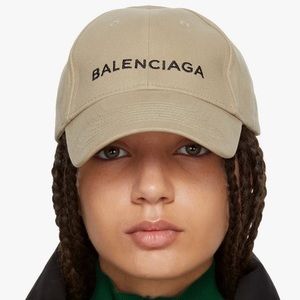 Beige Balenciaga hat